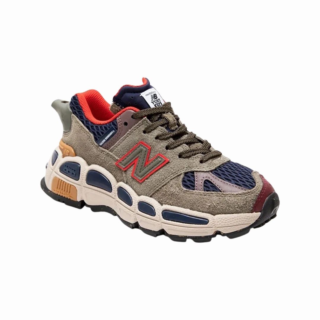New Balance 574 Salehe Bembury Forest Green Iconic Court Sneakers