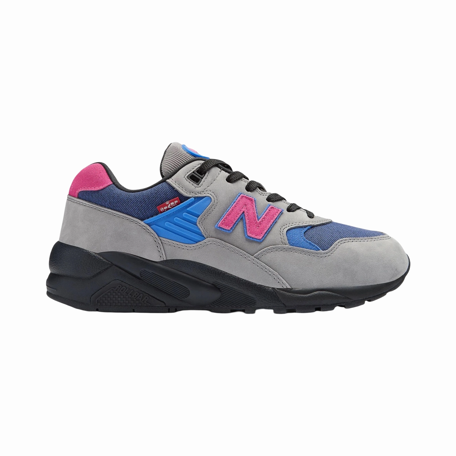 New Balance 580 x Levis Dark Grey Iconic Court Sneakers