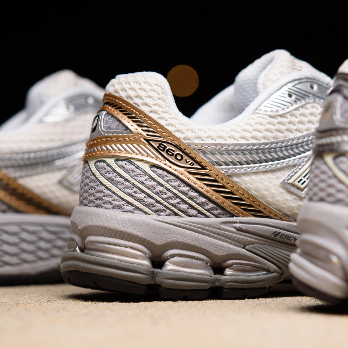 New Balance 860v2 - Sea Salt/Gold Metallic New Balance versatile casual sneakers