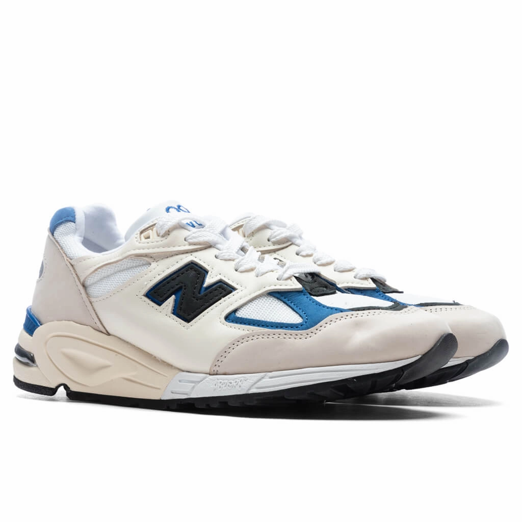New Balance 990v2 Made in USA - White/Blue New Balance Sport & Comfort Shoes