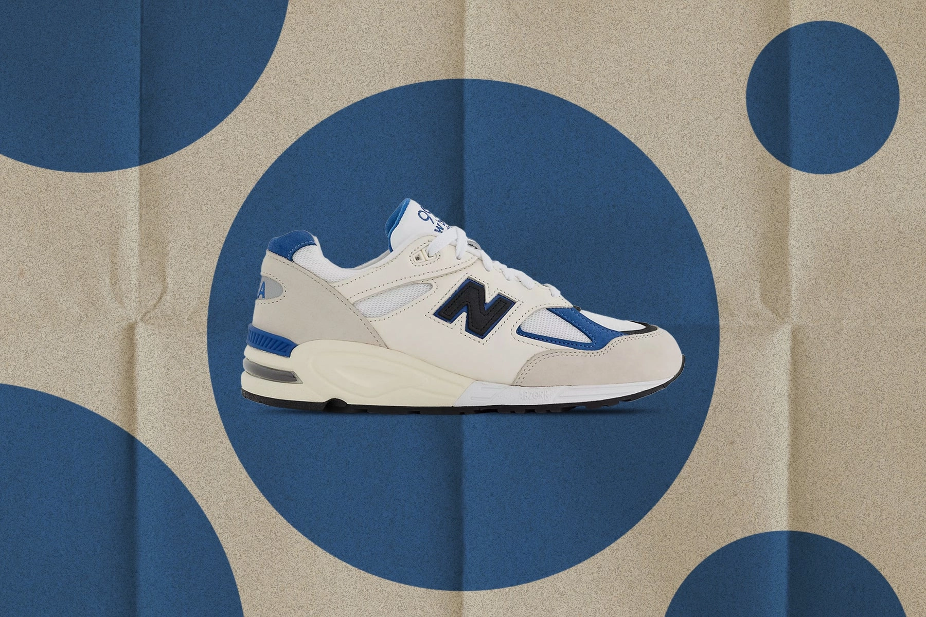 New Balance 990v2 Made in USA - White/Blue New Balance Sport & Comfort Shoes