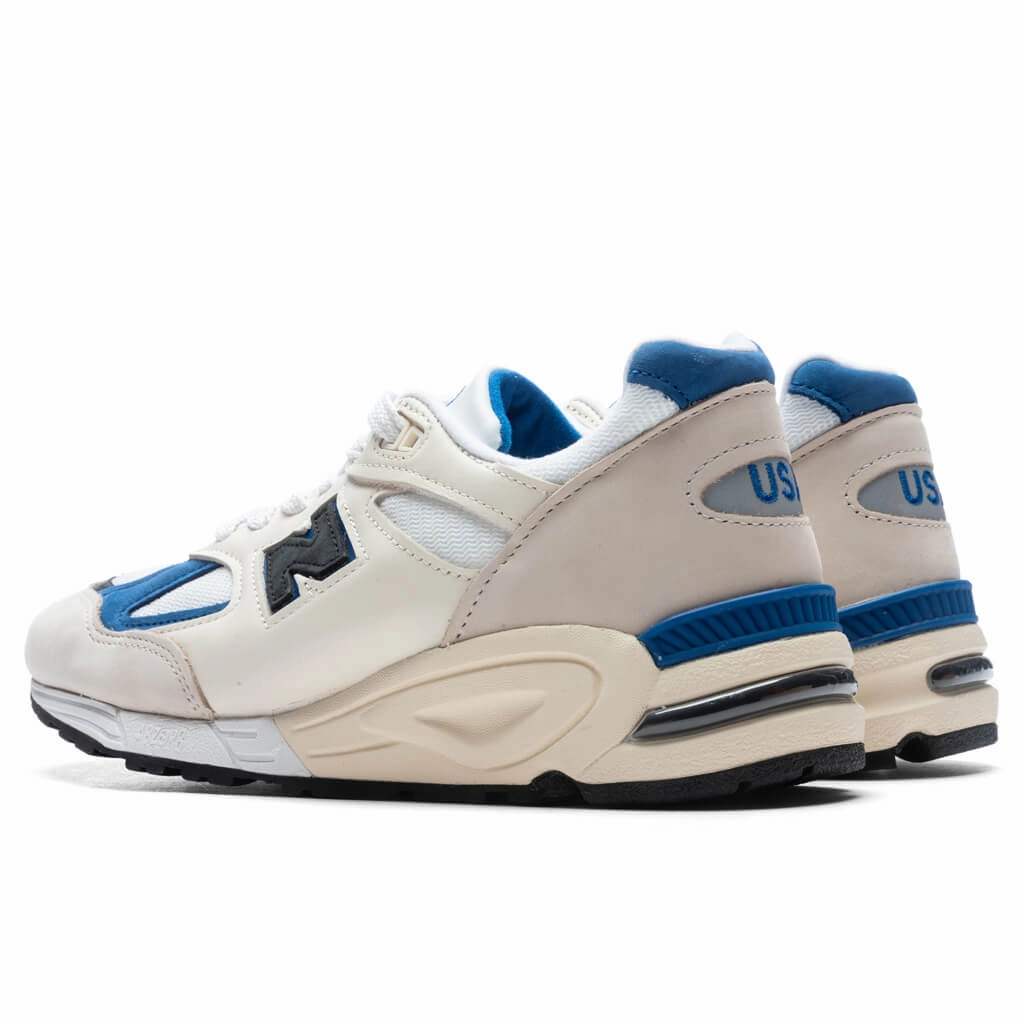 New Balance 990v2 Made in USA - White/Blue New Balance Sport & Comfort Shoes