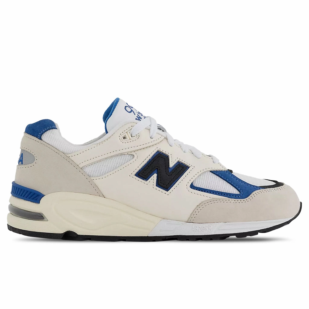 New Balance 990v2 Made in USA - White/Blue New Balance Sport & Comfort Shoes