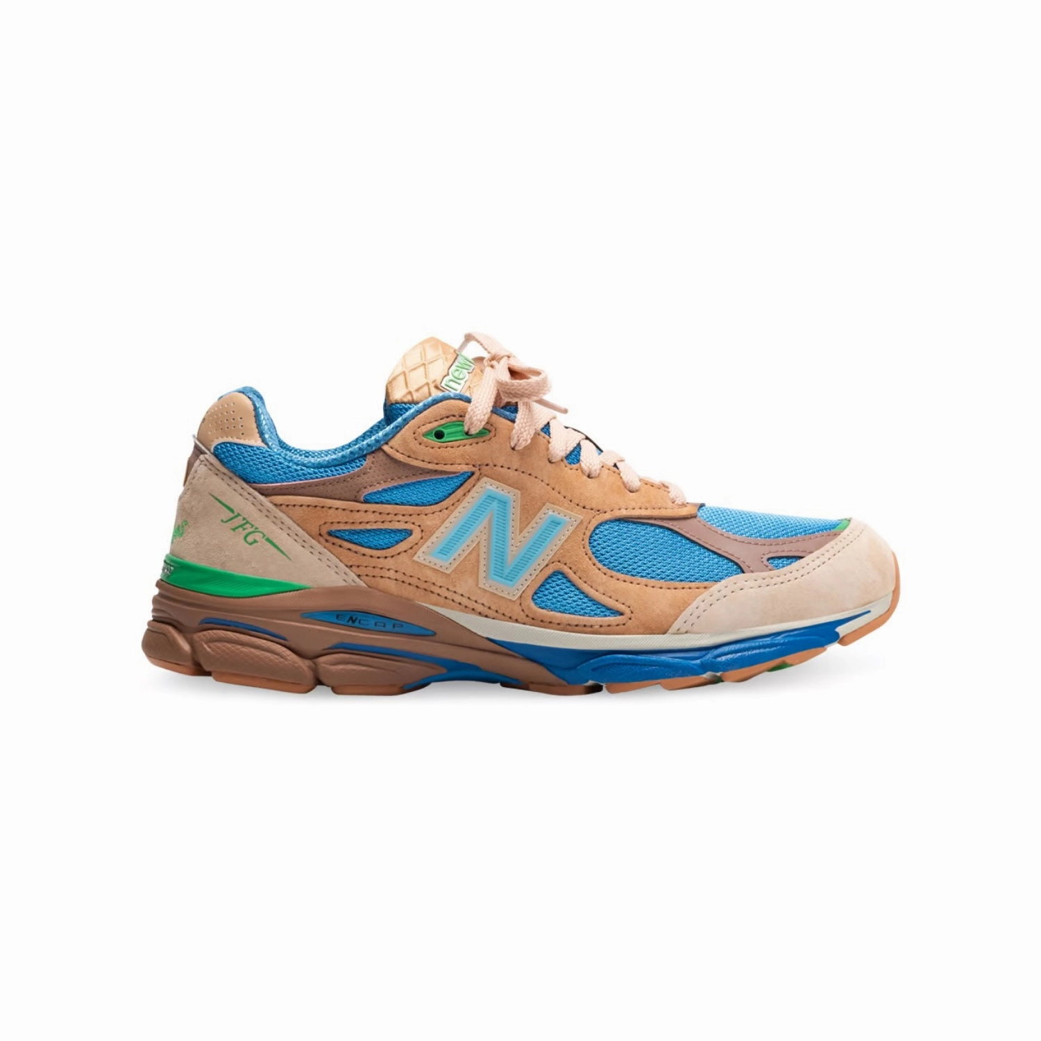 New Balance 990v3 MiUSA Joe Freshgoods Outside Clothes Desert Rose Blue Iconic Court Sneakers