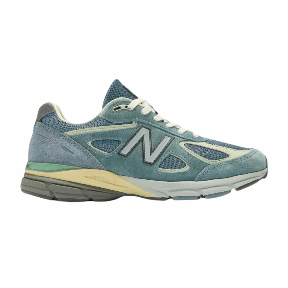 New Balance 990v4 MiUSA Auralee Blue White Cream New Balance shoe styles