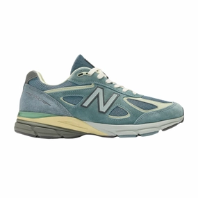 New Balance 990v4 MiUSA Auralee Blue White Cream New Balance shoe styles