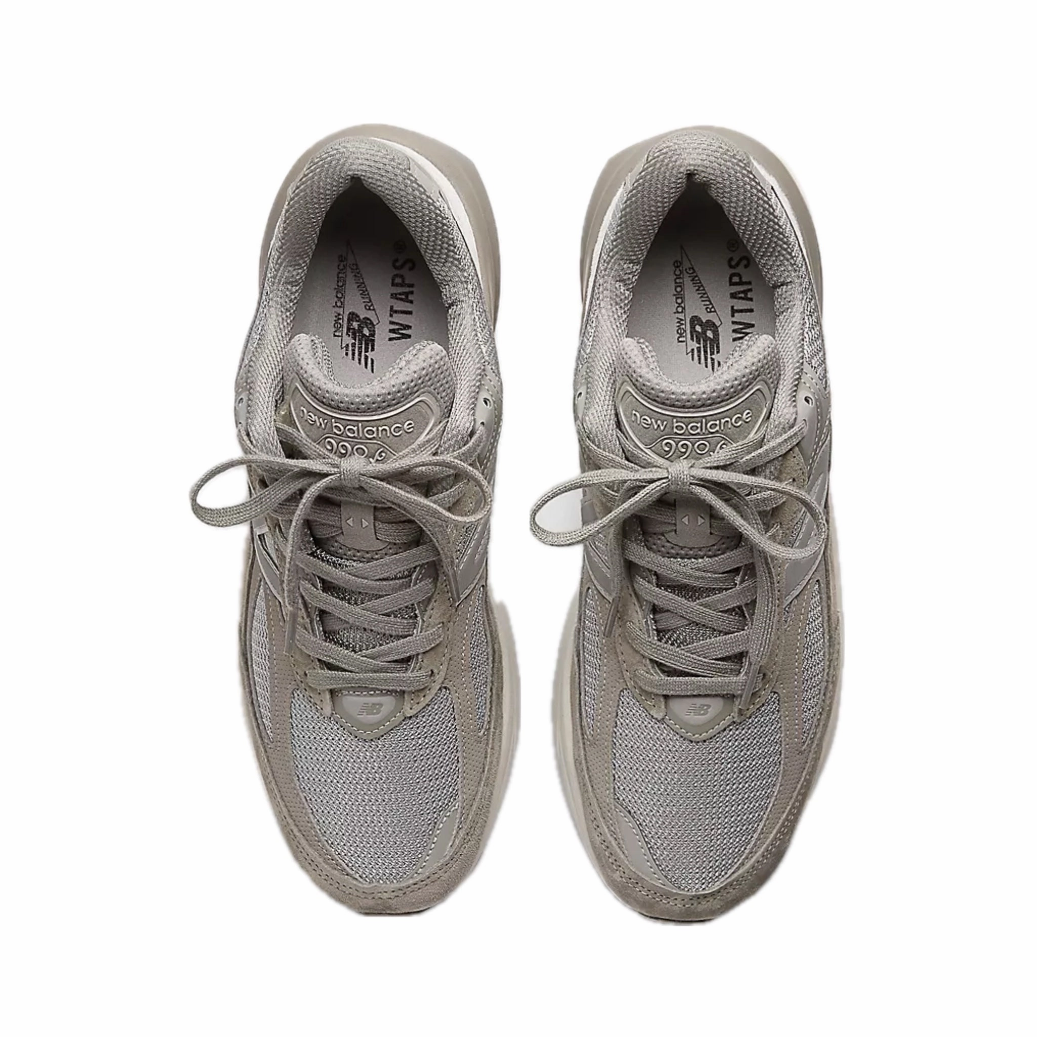 New Balance 990v6 MiUSA WTAPS Moon Mist Mirage Gray Iconic Court Sneakers