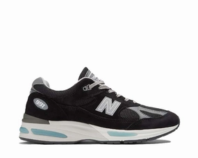 New Balance 991 Made in UK "Black Smoked Pearl" New Balance shoes with classic athletic silhouette