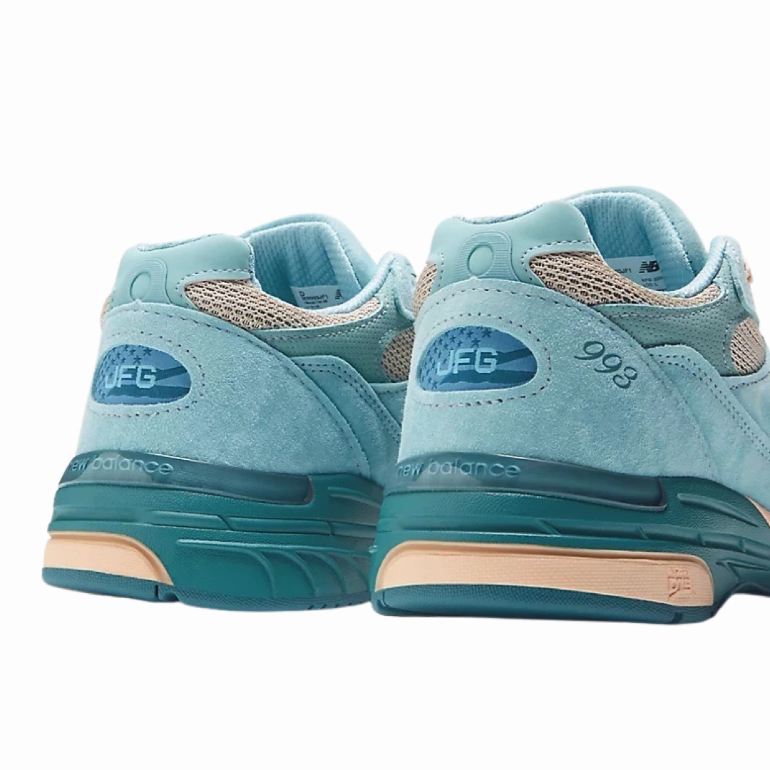 New Balance 993 Joe Freshgoods Performance Art Arctic Blue Iconic Court Sneakers