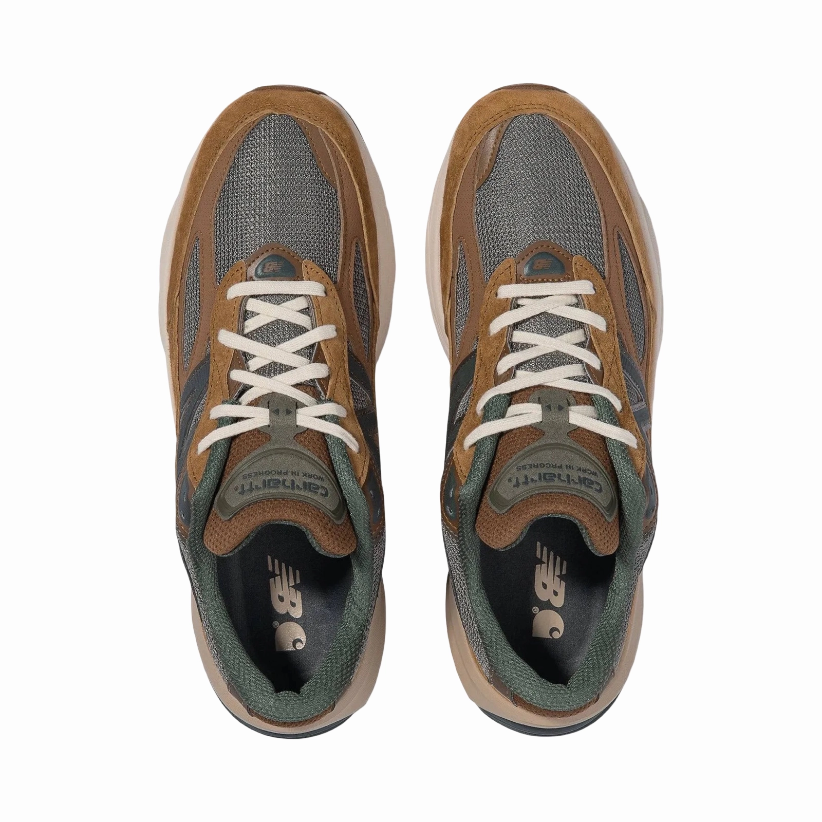 New Balance Carhartt 990v6 Brown Iconic Court Sneakers