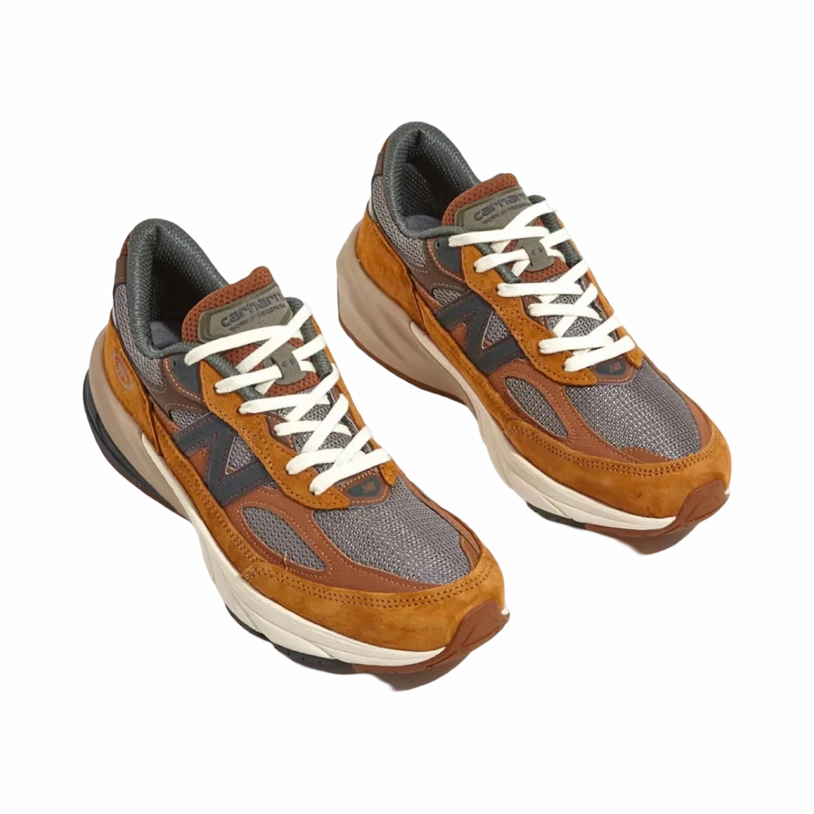 New Balance Carhartt 990v6 Brown Iconic Court Sneakers