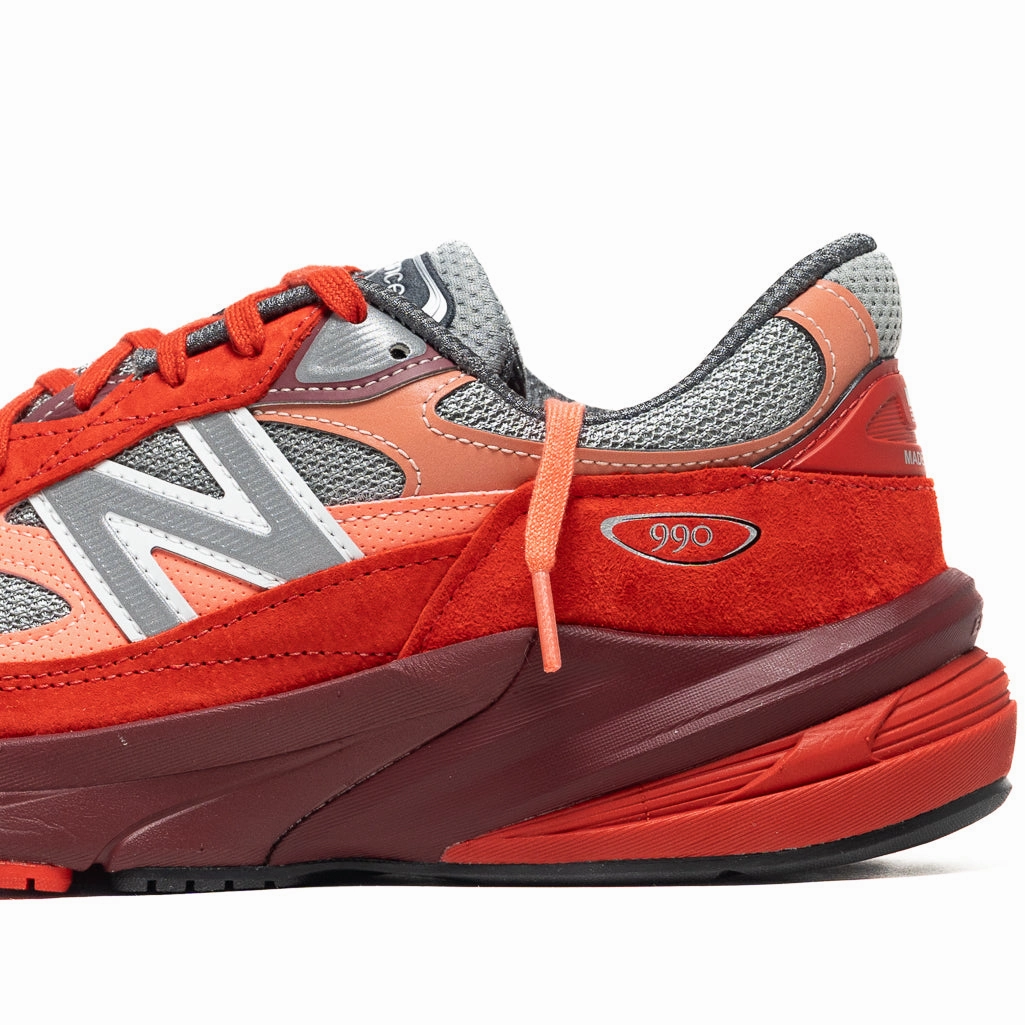 New Balance Made In USA 990v6 - Molten Lava/Monarch Burgundy New Balance versatile casual sneakers