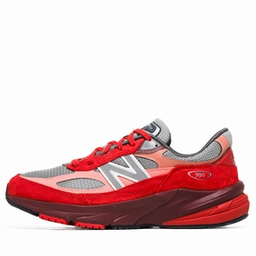 New Balance Made In USA 990v6 - Molten Lava/Monarch Burgundy New Balance casual trainers with arch support