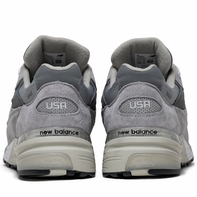 New Balance Made in USA 992 - Grey/Silver Metallic New Balance versatile casual sneakers