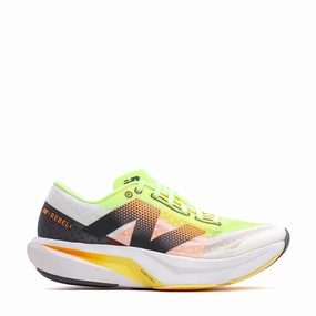 New Balance Men FuelCell Rebel v4 White Lime MFCXLL4 New Balance classic shoe silhouettes