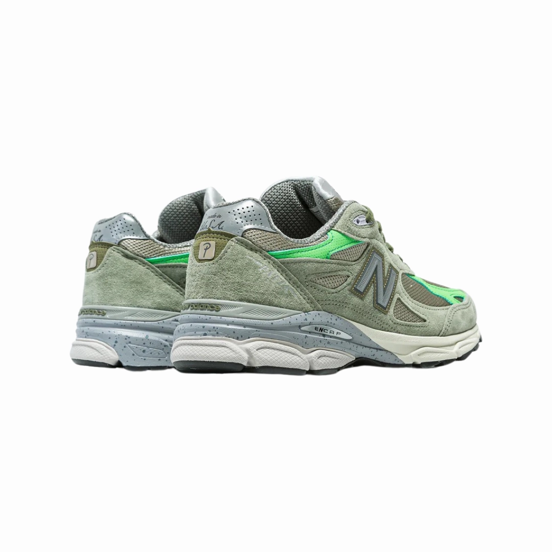 New Balance Patta x 990 v3 Olive Iconic Court Sneakers