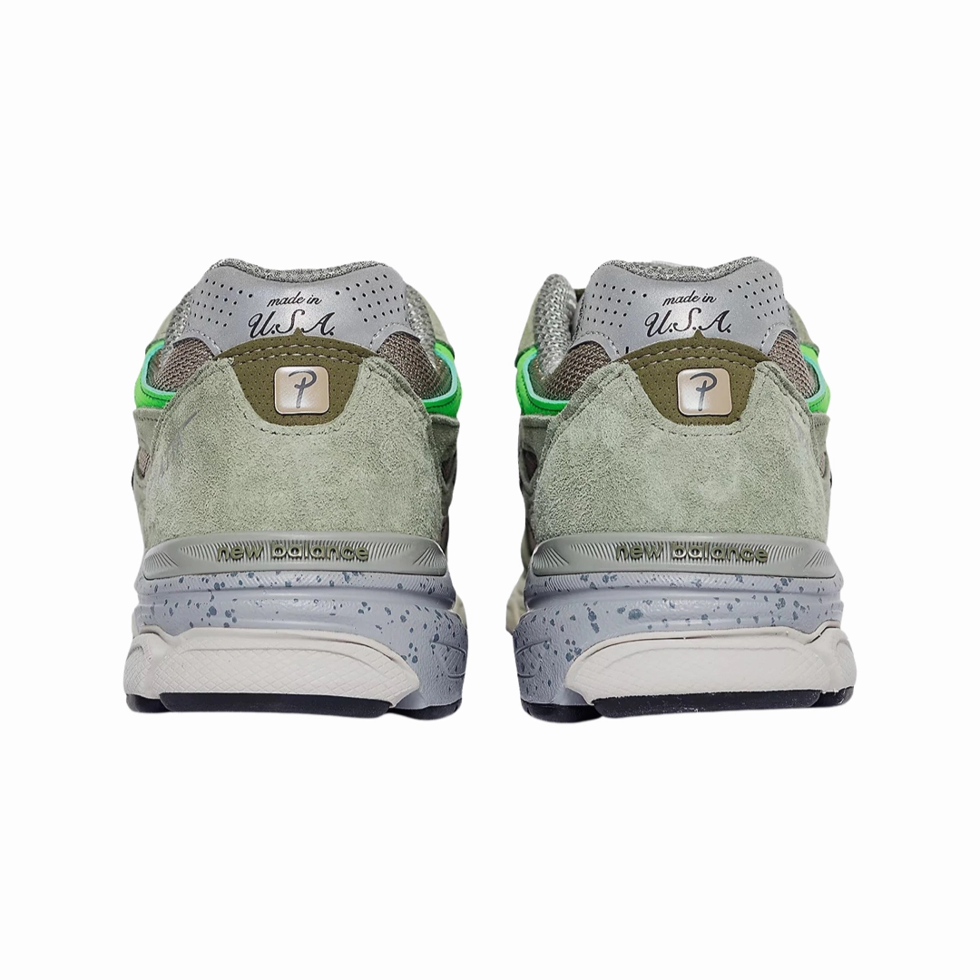 New Balance Patta x 990 v3 Olive Iconic Court Sneakers