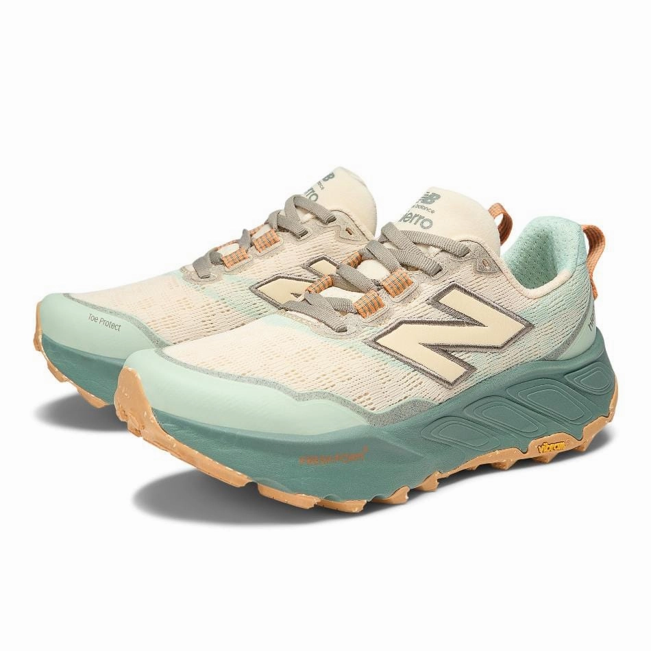 New Balance Women's Hierro V9 Trail Running Shoes in Calcium SS25 New Balance women's athletic footwear