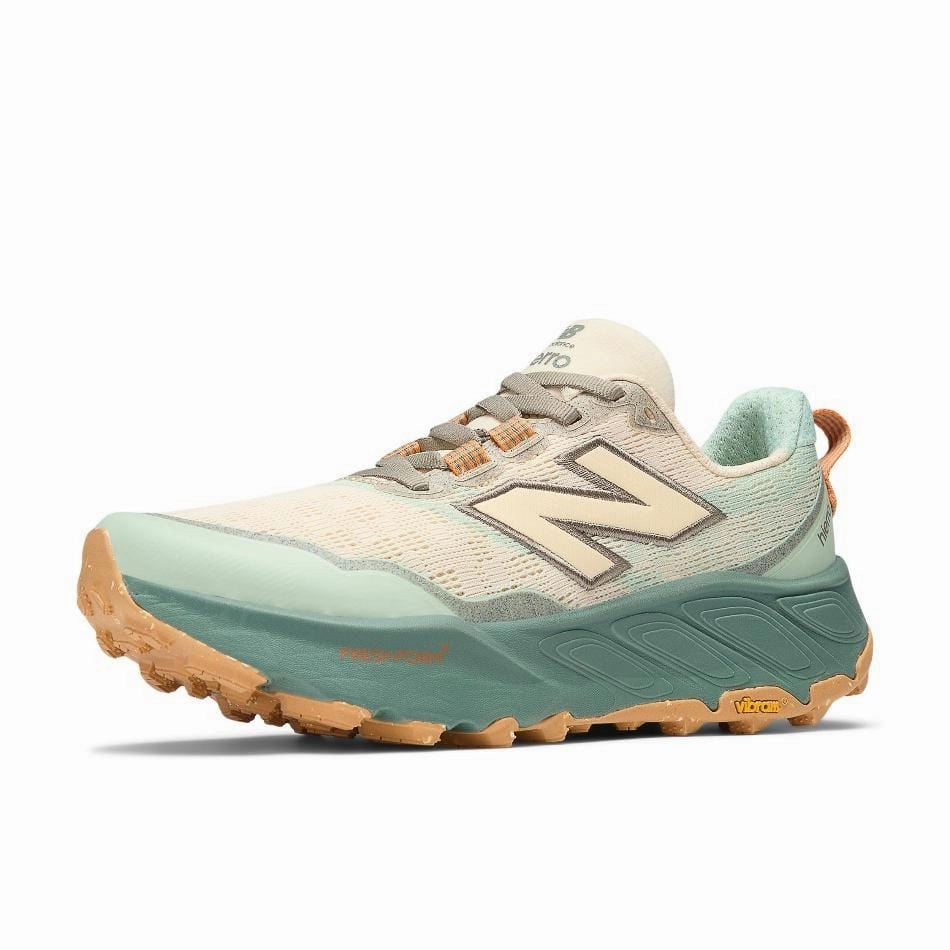 New Balance Women's Hierro V9 Trail Running Shoes in Calcium SS25 New Balance women's athletic footwear