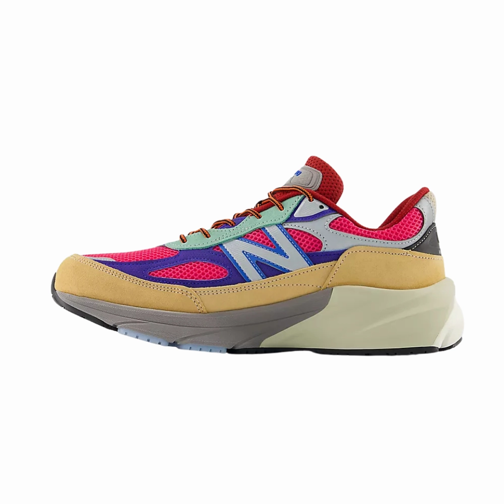New Balance x Action Bronson 990 v6 Hi Pink royal blue Iconic Court Sneakers