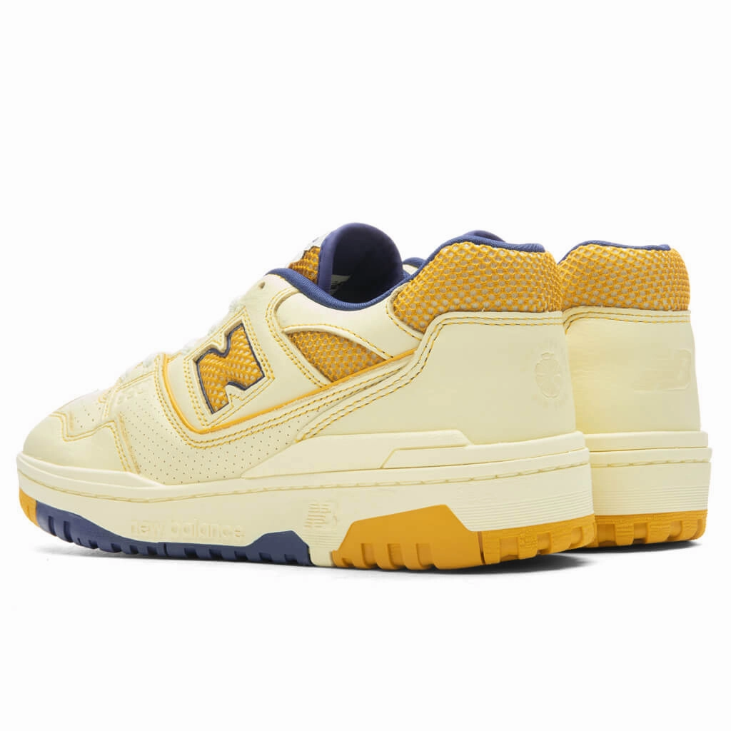 New Balance x Aime Leon Dore P550 Basketball Oxfords - White/Yellow New Balance Sport & Comfort Shoes