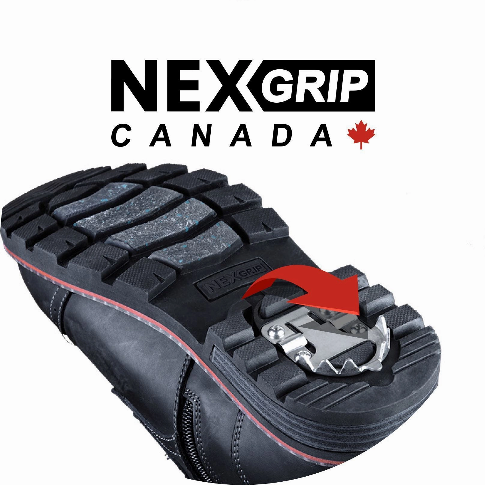 NEXGRIP ICE VICTOR 3.0 W/ CLEAT MEN'S MEDIUM AND WIDE Nexgrip winter traction footwear