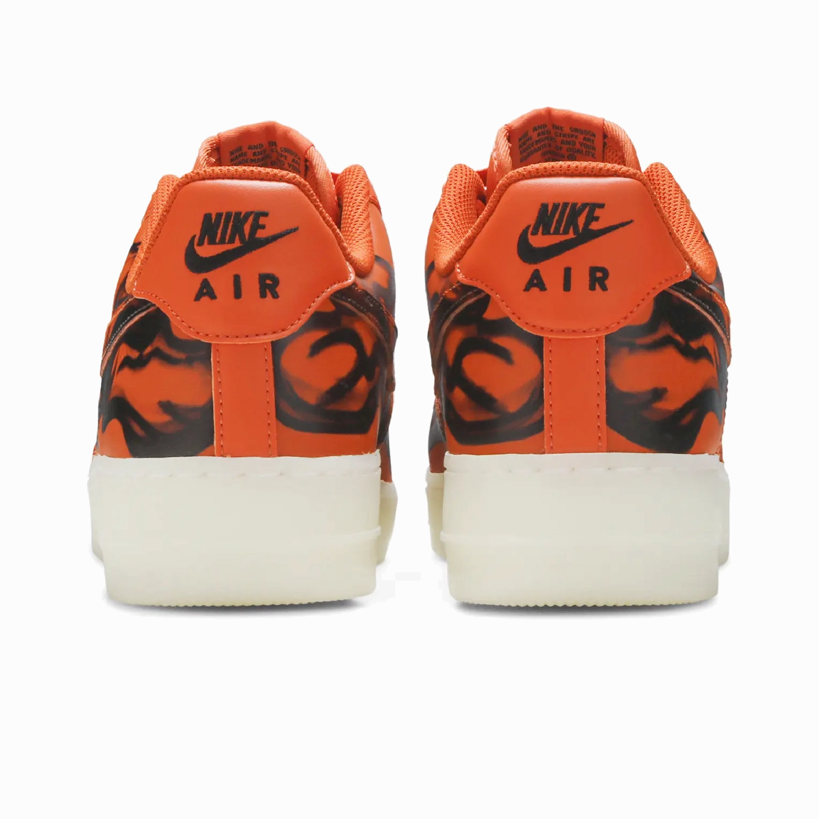Nike Air Force 1 Low 07 QS Orange Skeleton Halloween Nike Limited Colorway Shoes
