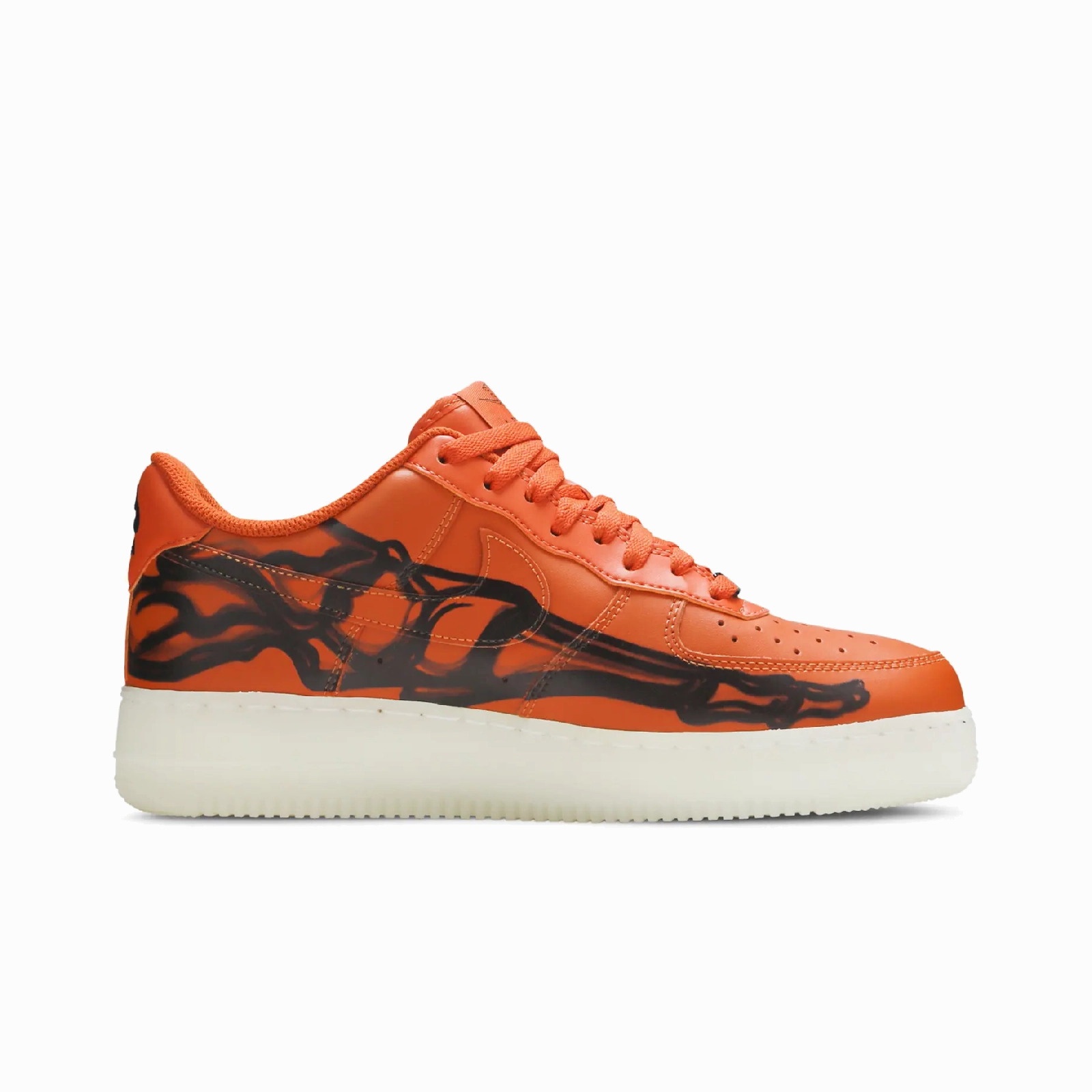 Nike Air Force 1 Low 07 QS Orange Skeleton Halloween Nike Limited Colorway Shoes