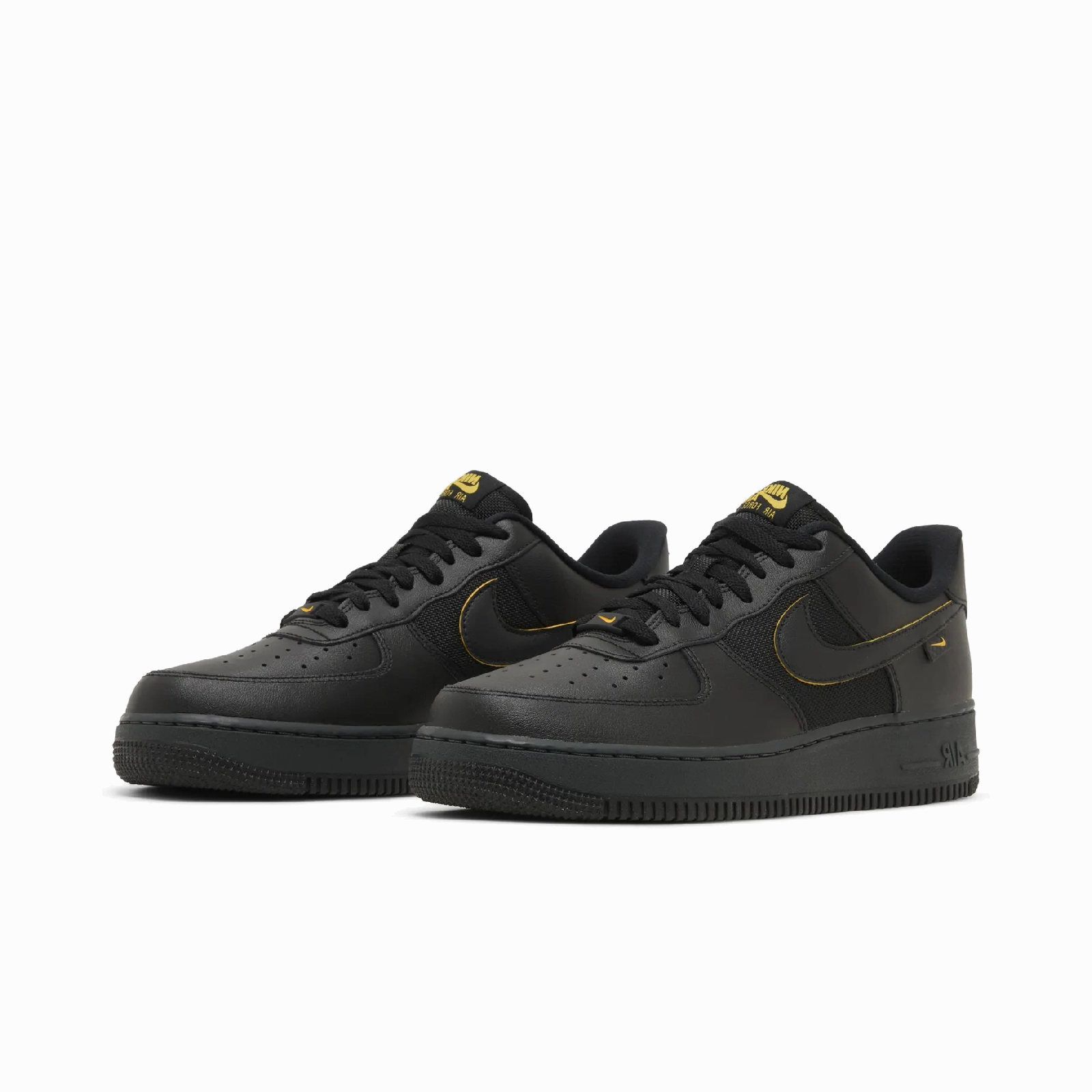 Nike Air Force 1 Low '07 Ballistic Mesh Black University Gold Nike Limited Colorway Shoes