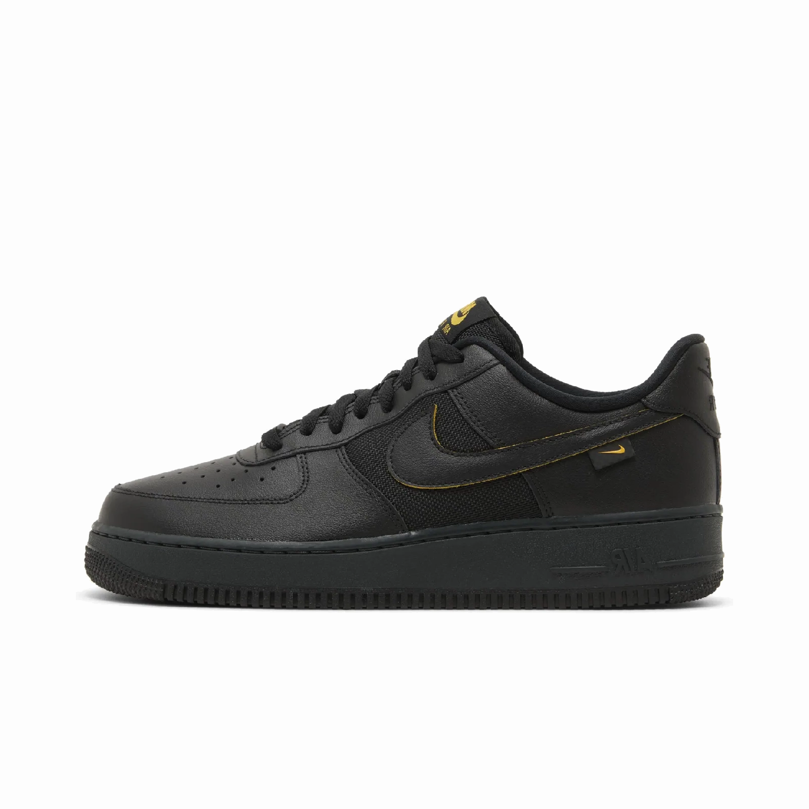 Nike Air Force 1 Low '07 Ballistic Mesh Black University Gold Nike sneakers in limited color packs