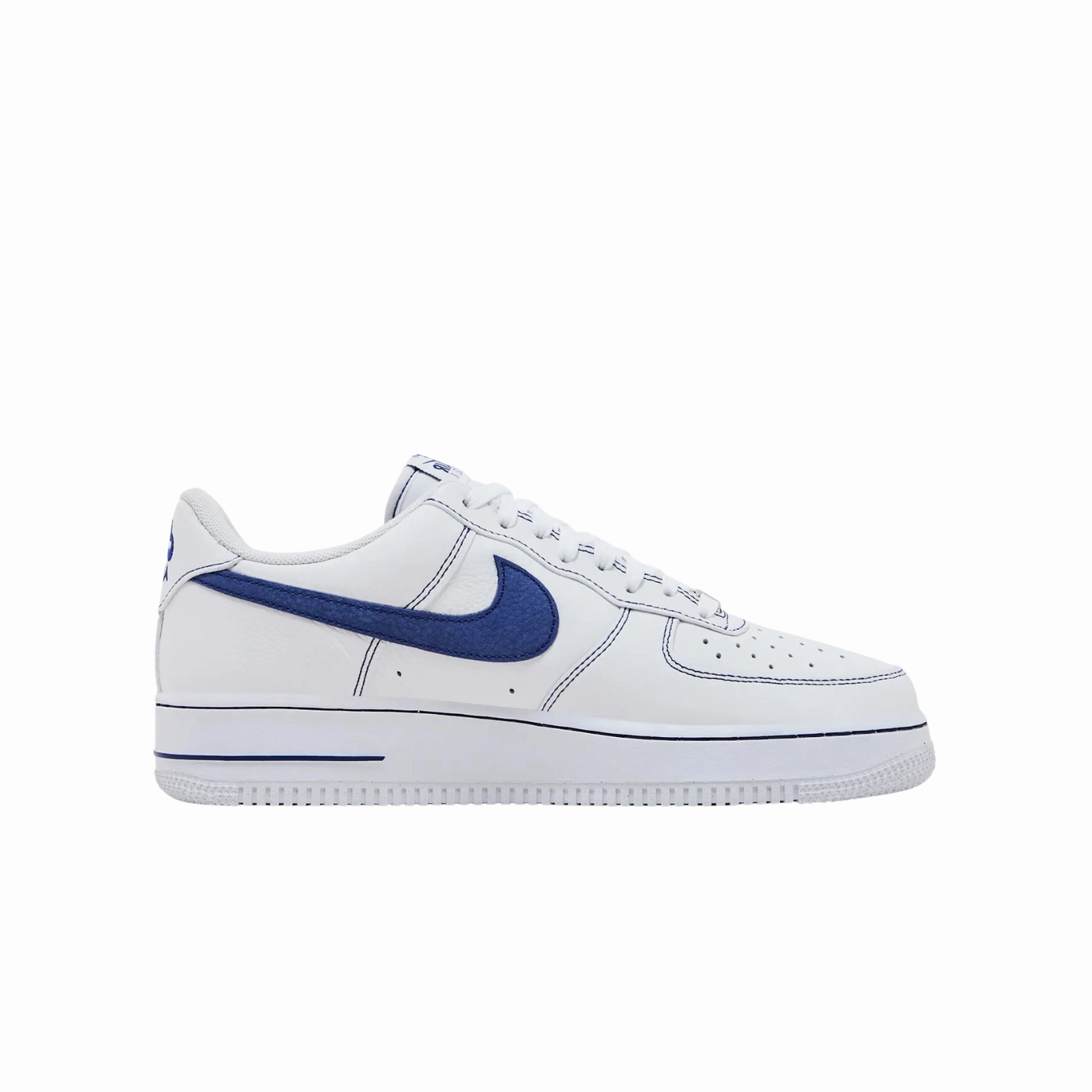 Nike Air Force 1 Low '07 LV8 White Deep Royal Blue Nike Everyday Cushioned Shoes