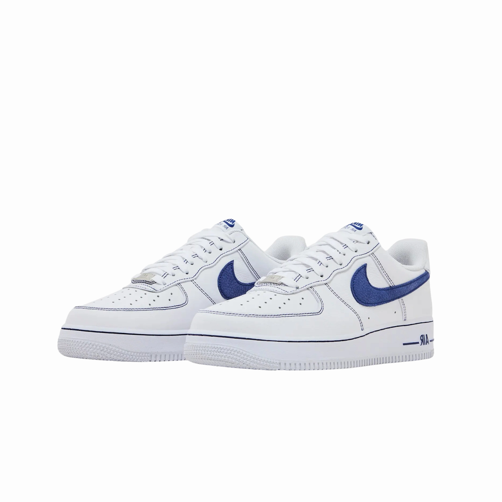 Nike Air Force 1 Low '07 LV8 White Deep Royal Blue Nike Everyday Cushioned Shoes