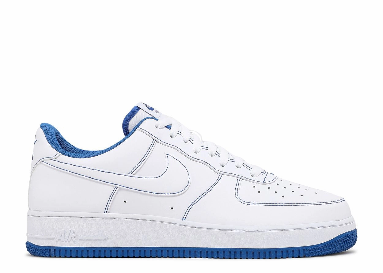 Nike Air Force 1 Low '07 White Game Royal (WORN) Nike sporty look with timeless feel