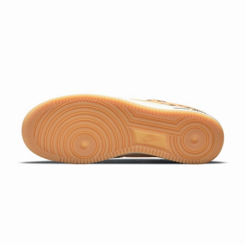 Nike Air Force 1 Low Coconut Milk Atomic Orange Modern Sneakers