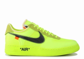 Nike Air Force 1 Low Off-White Volt (WORN) Nike athletic shoes with flyknit design