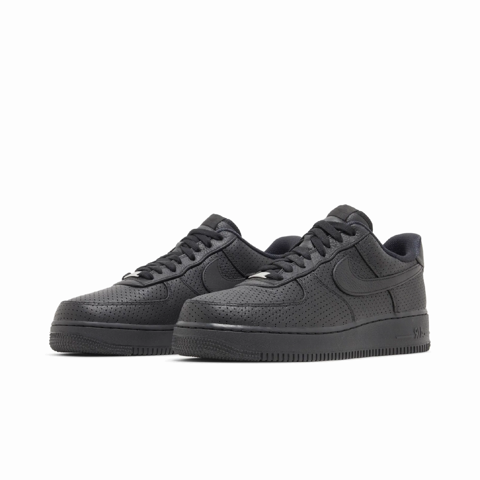 Nike Air Force 1 Low SP Triple Black Perforated Nike Timeless Athletic Sneakers