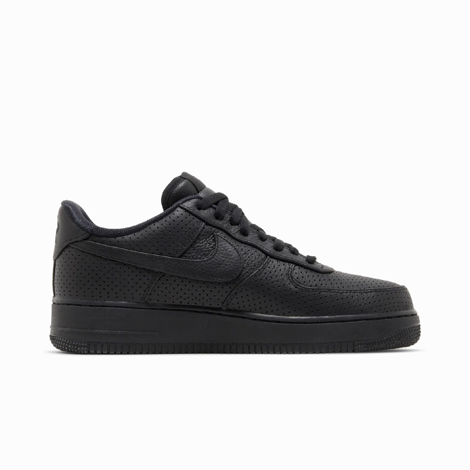 Nike Air Force 1 Low SP Triple Black Perforated Nike Timeless Athletic Sneakers