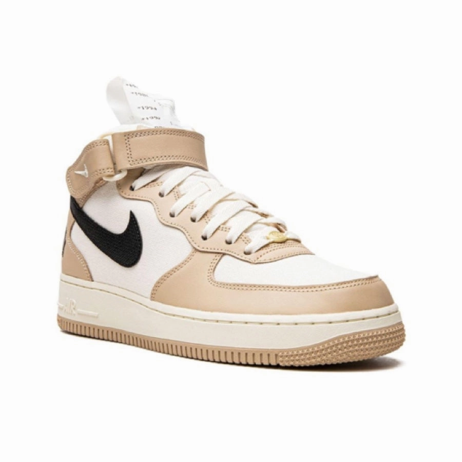 Nike Air Force 1 Mid '07 Izakaya Shimmer Black Pale Ivory Coconut Milk Modern Sneakers