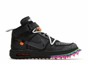 Nike Air Force 1 Mid Off-White Black Nike athletic shoes with flyknit design