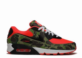 Nike Air Max 90 Reverse Duck Camo (2024) (WORN) Nike athletic shoes with flyknit design