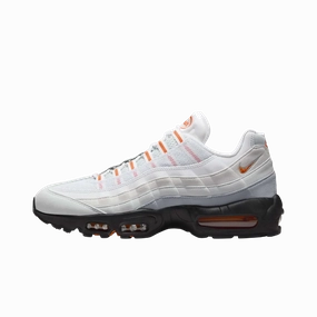 Nike Air Max 95 Wolf Grey Safety Orange Pure Platinum Nike cushioned shoes for casual wear