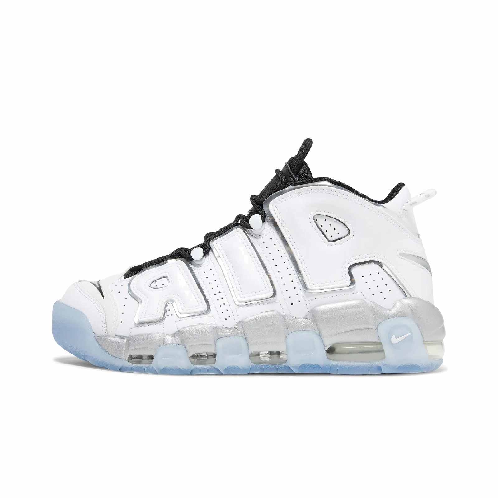 Nike Air More Uptempo SE White Chrome (Women's) Nike sporty look with timeless feel