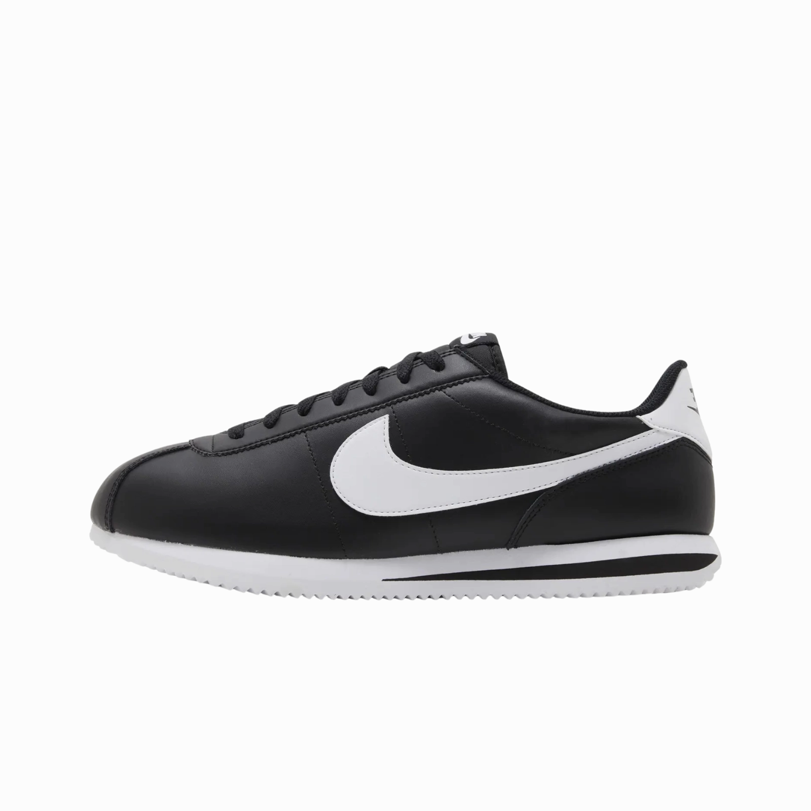 Nike Cortez Basic Black White (2023) Nike cushioned shoes for casual wear