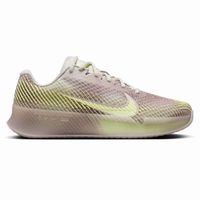 Nike Court Air Zoom Vapor 11 Premium Women Hard Court Tennis Shoes - Phantom/Barely Volt-Platinum Violet Nike tennis footwear