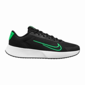 Nike Court Vapor Lite 2 Men Hard Court Tennis Shoes - Black/Poison Green-White Nike tennis footwear