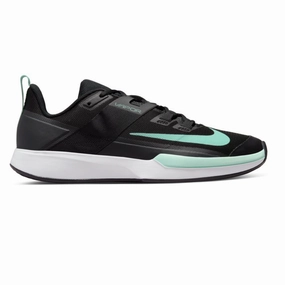 Nike Court Vapor Lite Black/Mint Men's Hard Court Tennis Shoes Nike tennis footwear