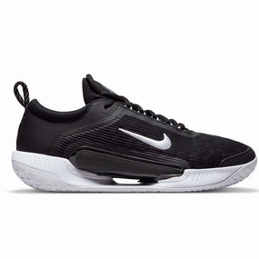 Nike Court Zoom NXT Men Hard Court Tennis Shoes - Black/White Nike tennis footwear