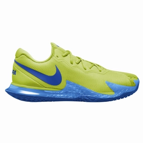 Nike Court Zoom Vapor Cage 4 Rafa Lt Lemon Twist/Game Royal-Lt Photo Blue Men Hard Court Tennis Shoes - Nike tennis footwear