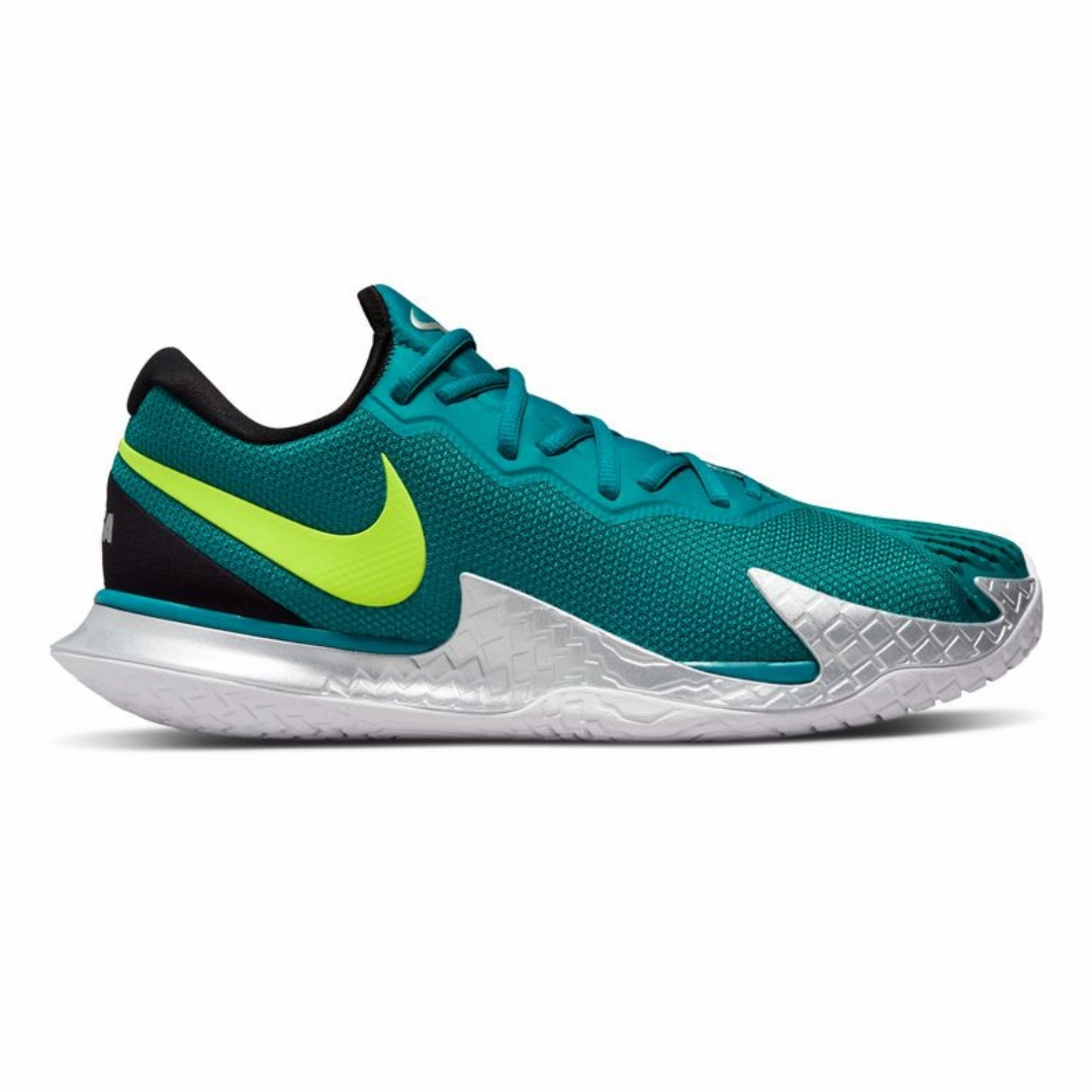 Nike Court Zoom Vapor Cage 4 Rafa Mens Hard Court Tennis Shoes - Atomic Green Black