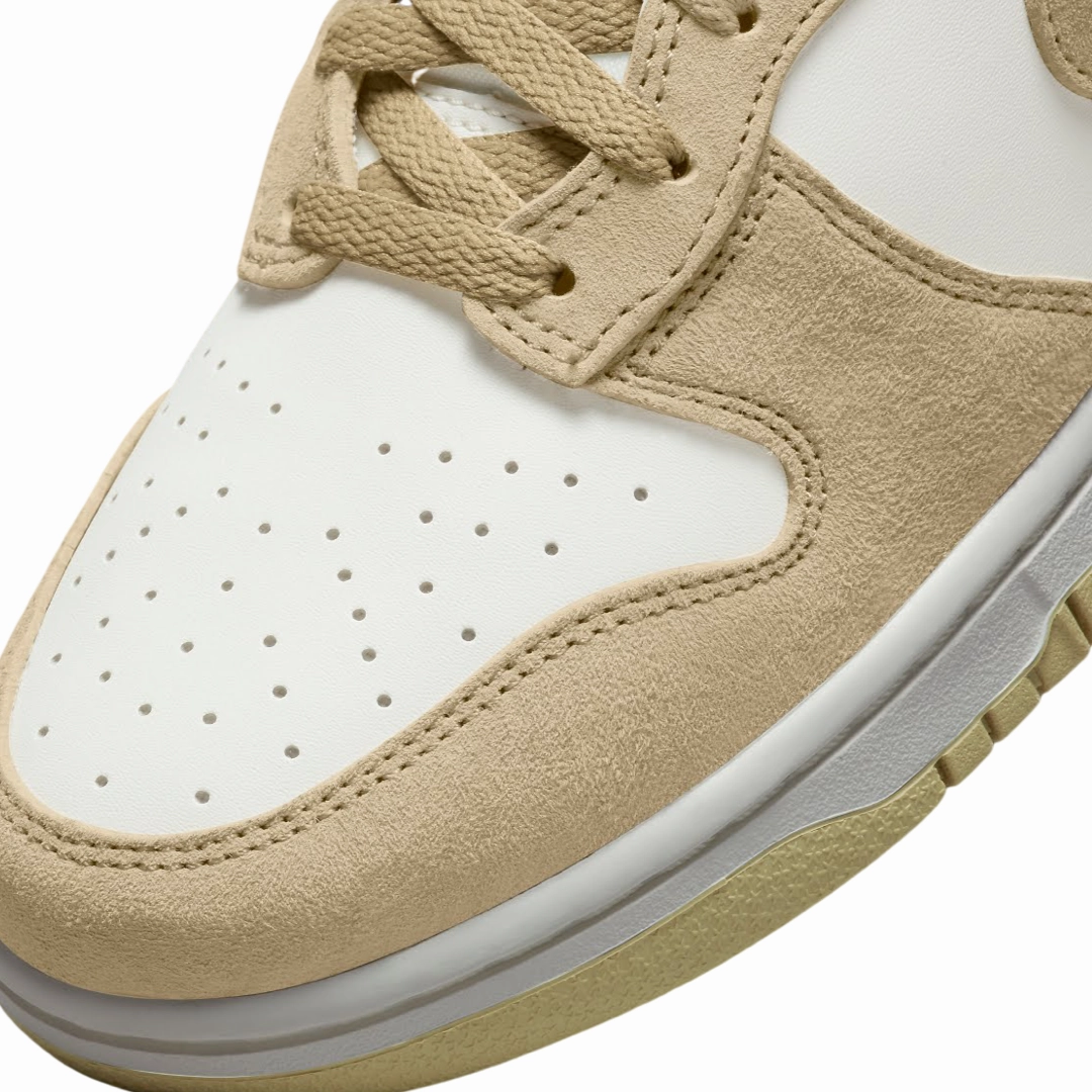 Nike Dunk High Tan Suede White Modern Sneakers